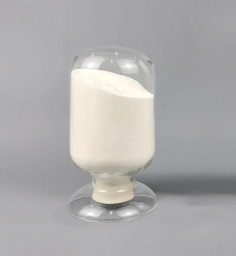 ZhiFormix GR-01 white gypsum retarder powder in a transparent sample container