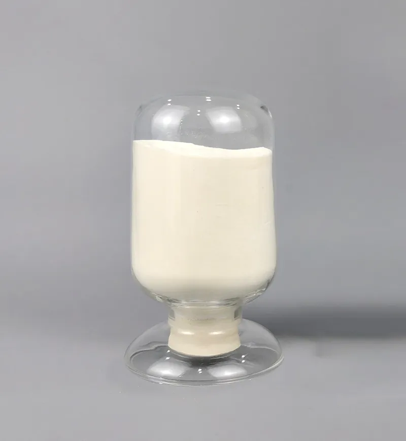 ZhiFormix SE-01 off-white starch ether powder in a transparent sample container