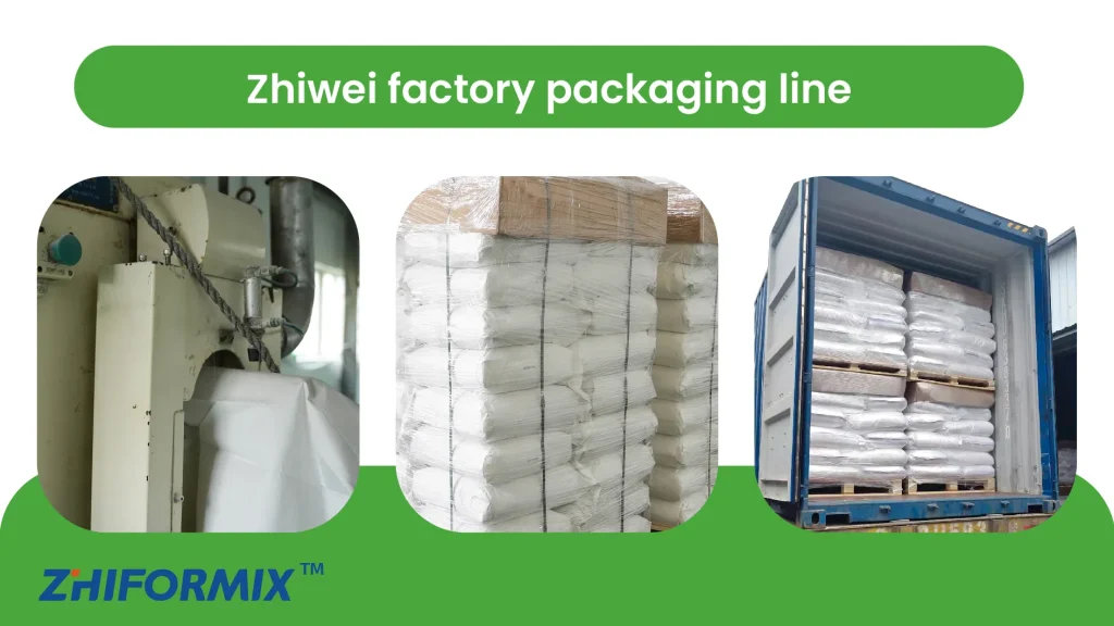 Zhiwei factory packing gypsum additives for export shipment